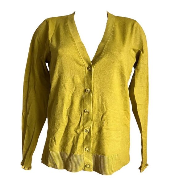 Candace Cameron Bure Surfside Button-Front V-Neck Cardigan - Picture 2 of 4